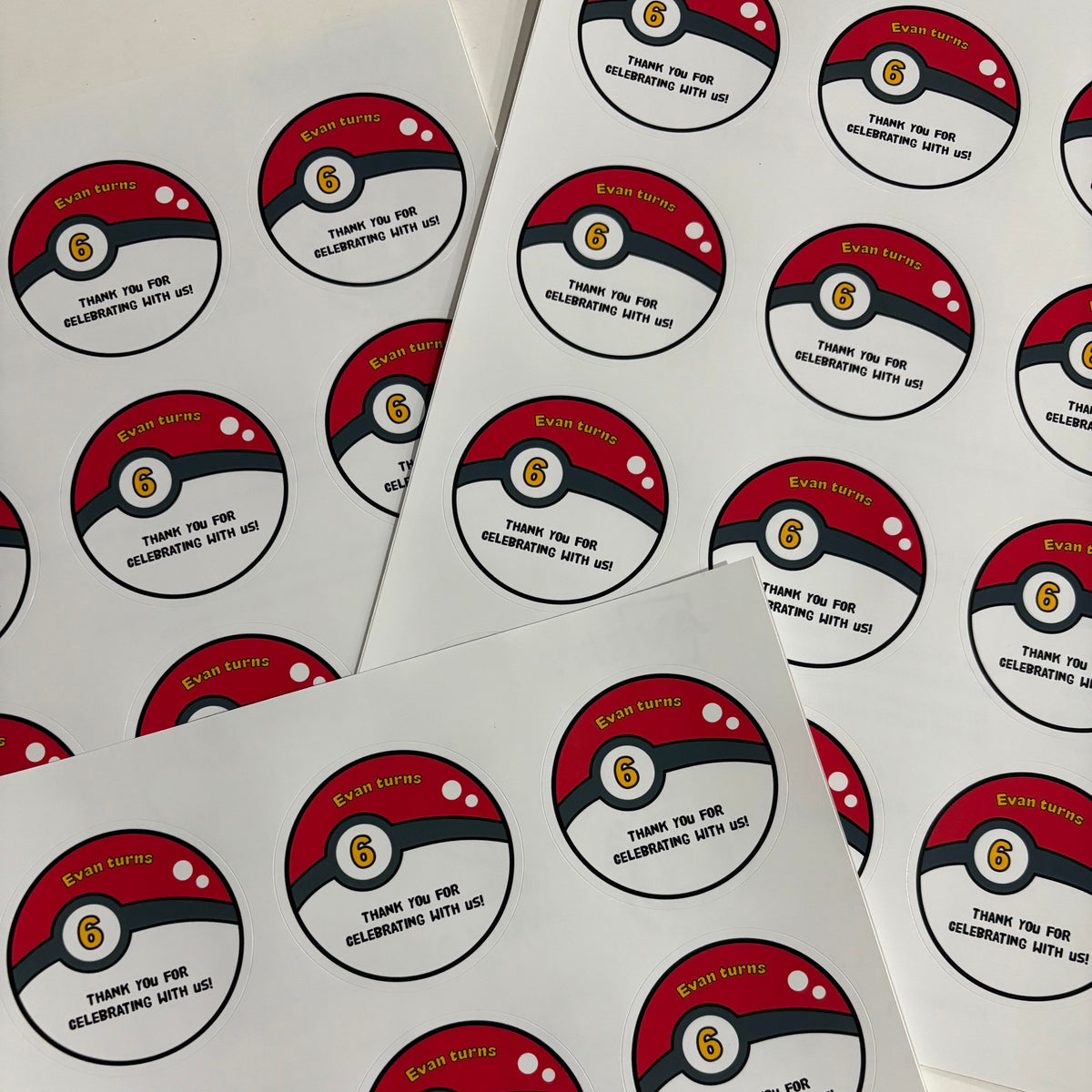Battle ball Party Stickers