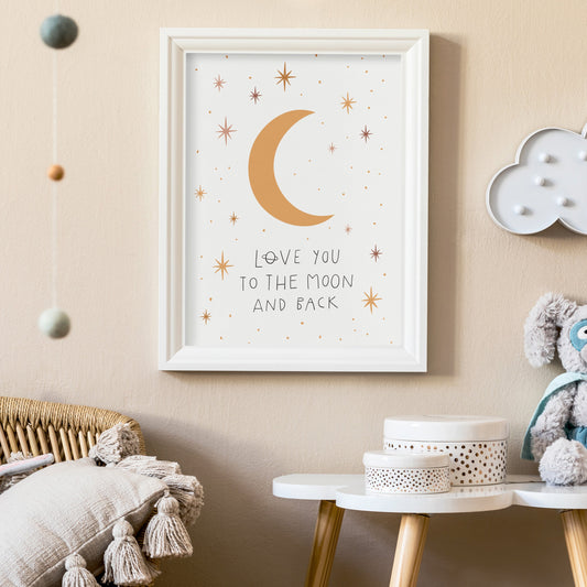 To The Moon Print