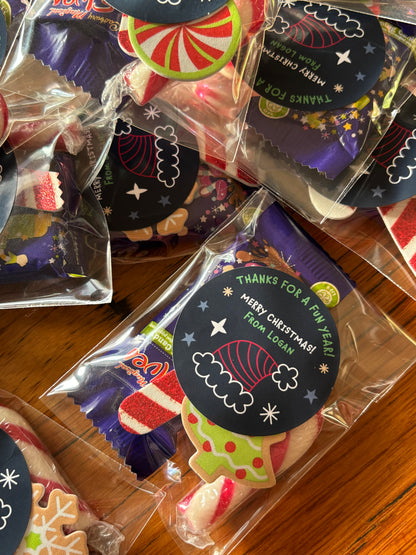 Merry Fun Christmas Stickers