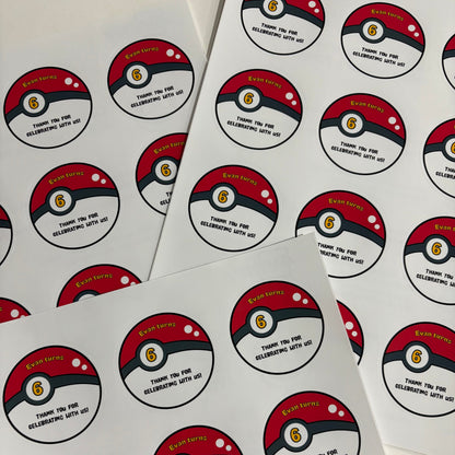 Battle ball Party Stickers