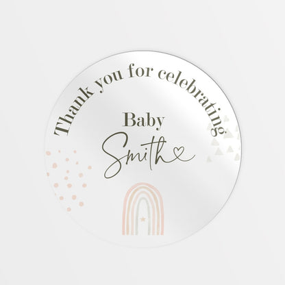 Baby shower stickers