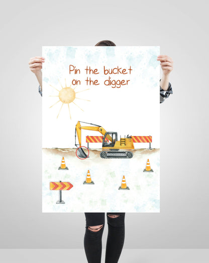 SECONDS - Pin the bucket on the digger