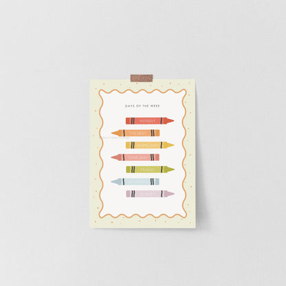 Days of the Week Print