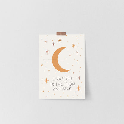 To The Moon Print