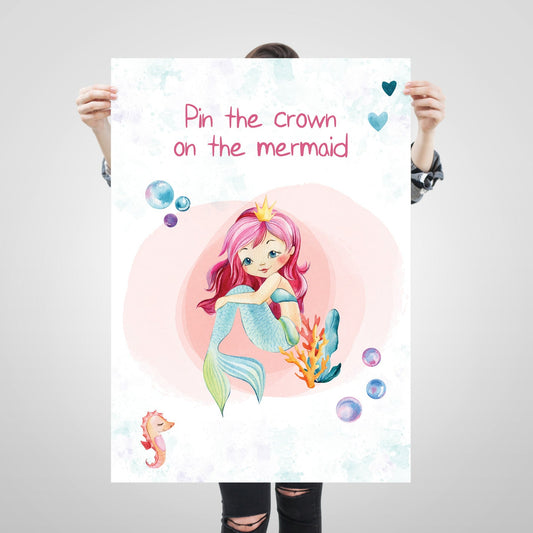 Pin the crown on the mermaid