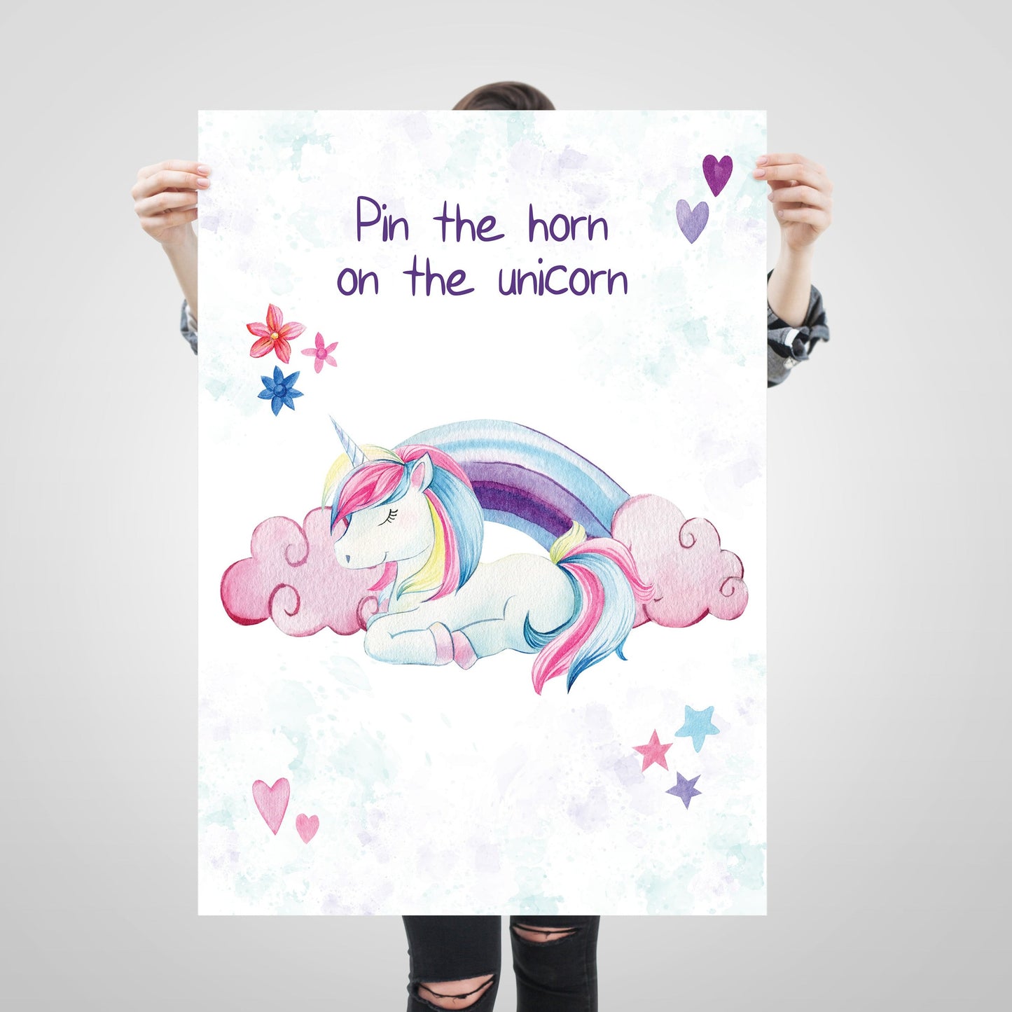 Pin the horn on the unicorn