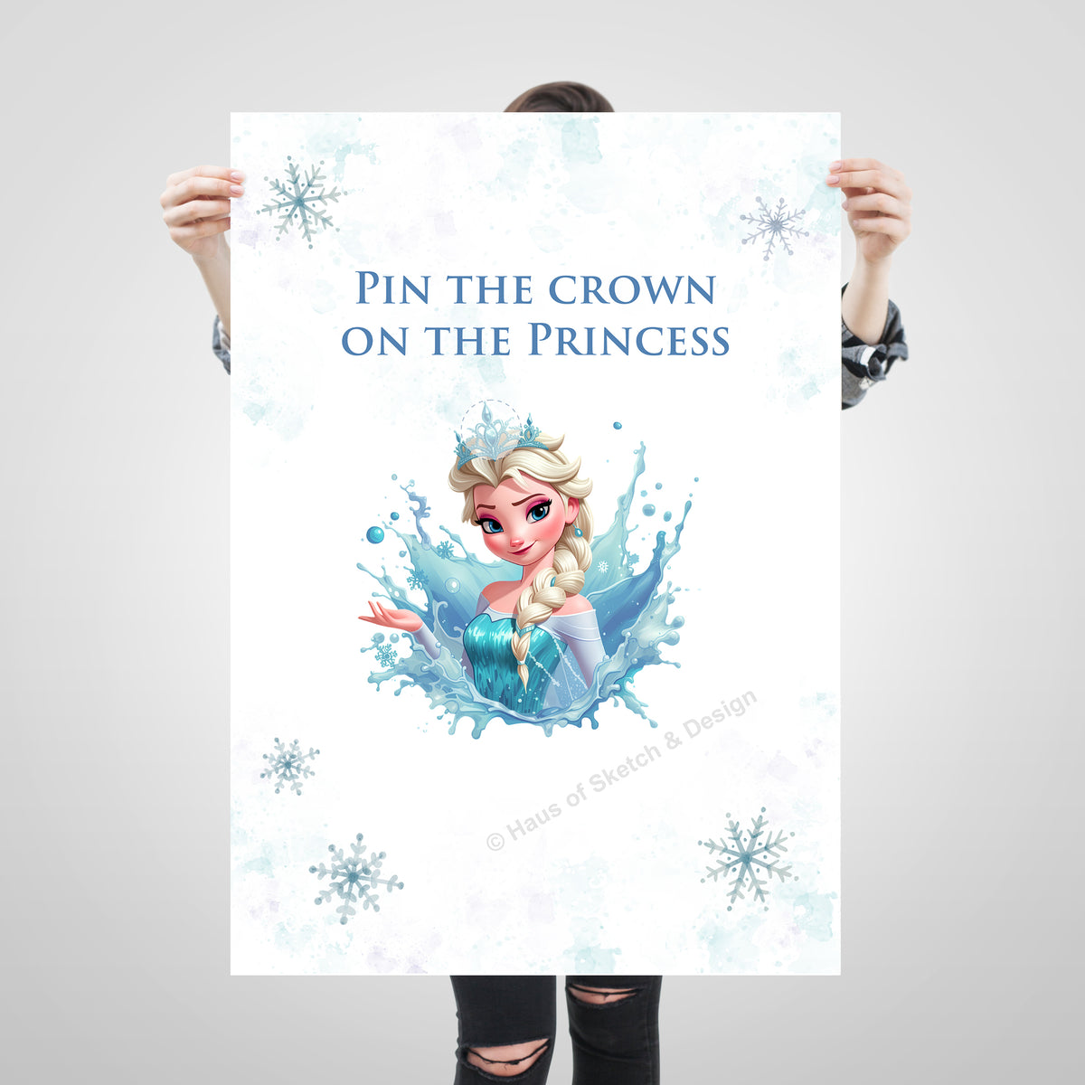 Pin the crown on the Ice Princess