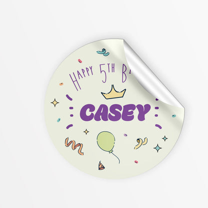 Retro Party Stickers