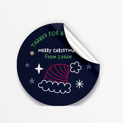 Merry Fun Christmas Stickers