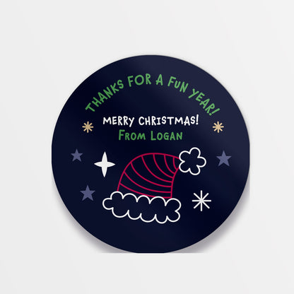 Merry Fun Christmas Stickers