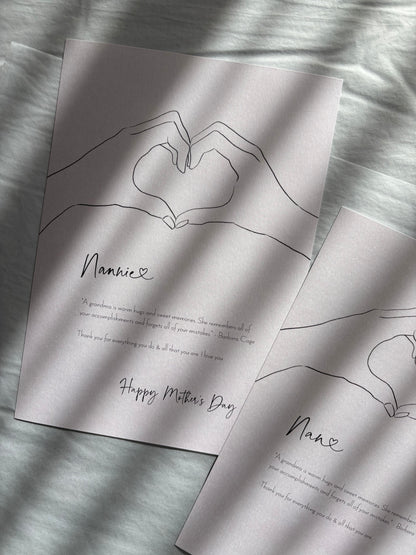 Grandmother (love heart hands)