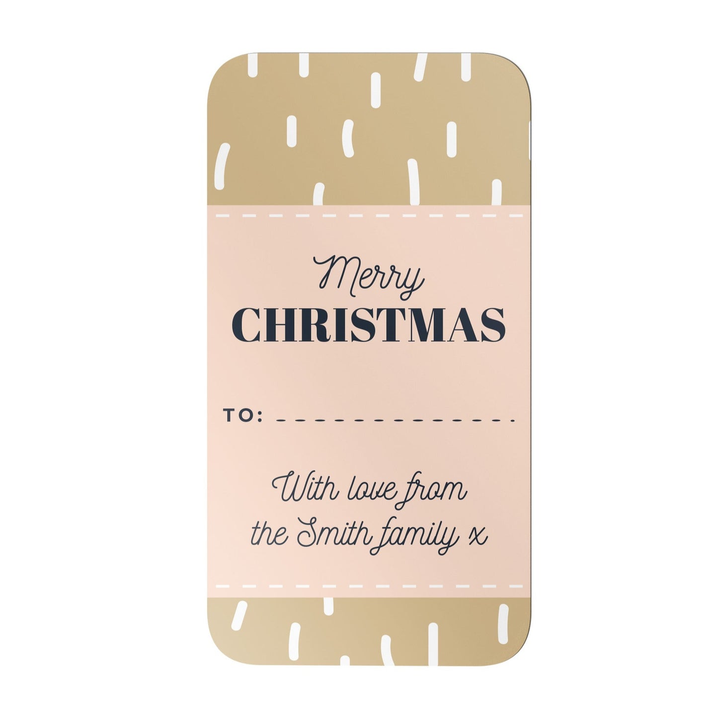 Personalised Christmas gift labels - rectangle