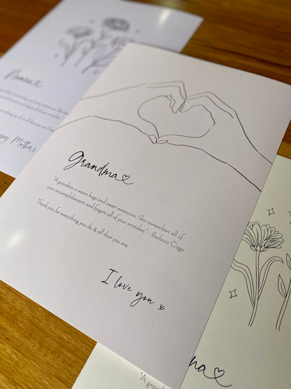 Grandmother (love heart hands)