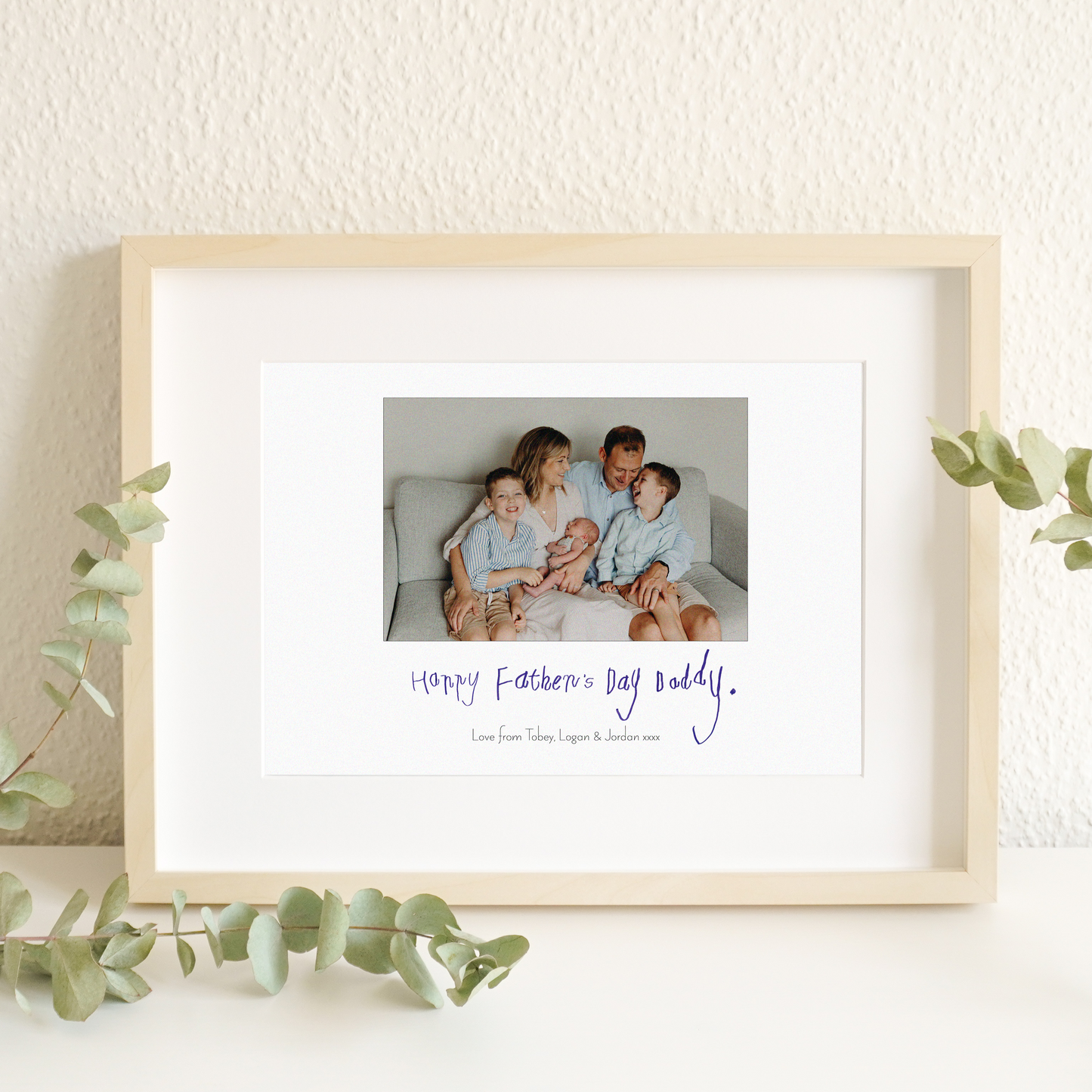 Father's Day print - handwritten message