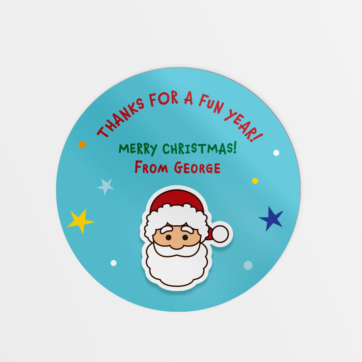 Happy Santa Christmas Stickers