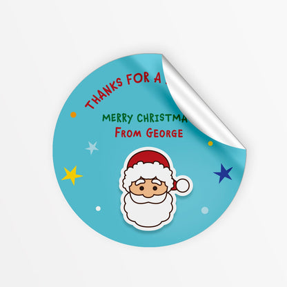 Happy Santa Christmas Stickers