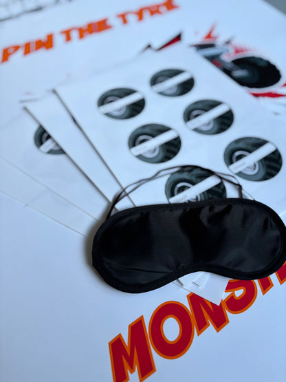 Pin the tyre on the Monster Truck