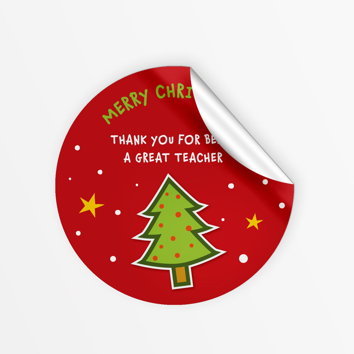 Merry Tree Christmas Stickers