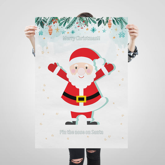 Pin the nose on Santa