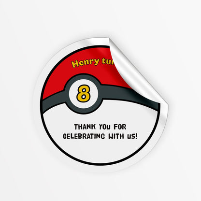 Battle ball Party Stickers