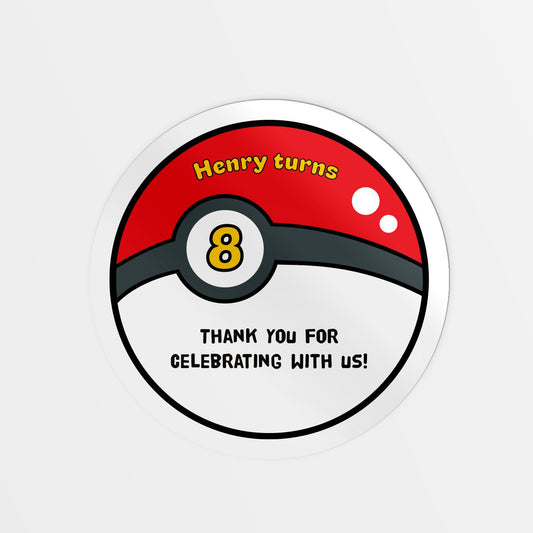 Battle ball Party Stickers