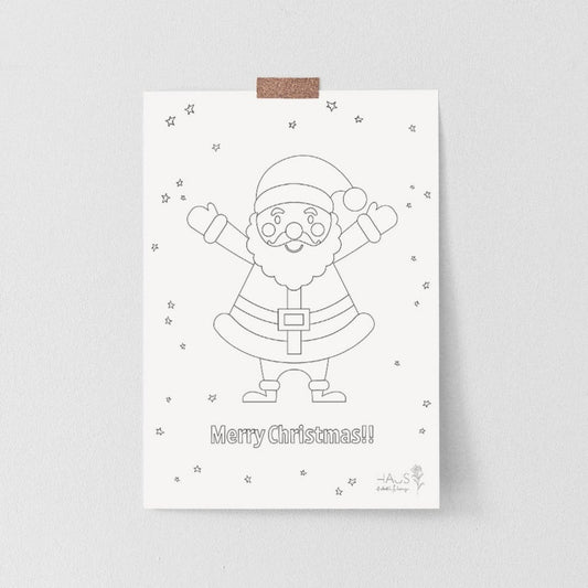 Free download - Santa colouring sheet