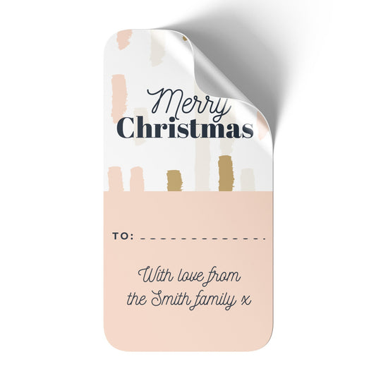 Personalised Christmas gift labels - rectangle