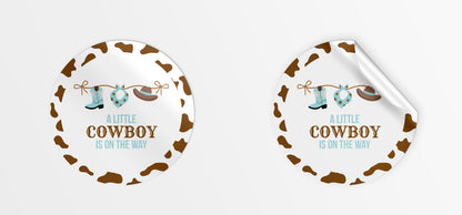 Baby Cowboy Party Stickers