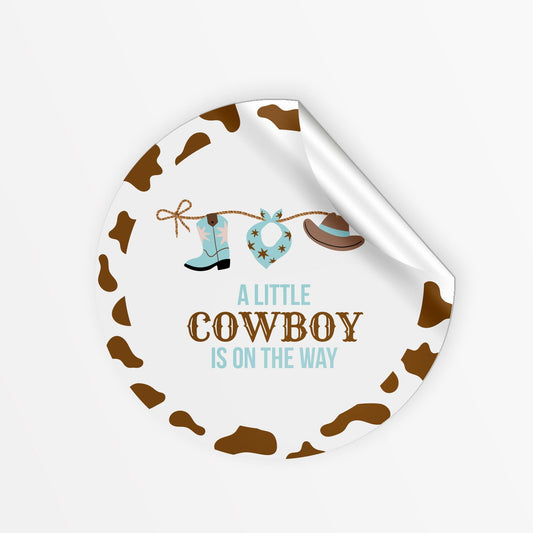 Baby Cowboy Party Stickers