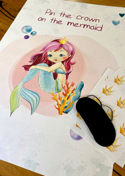 Pin the crown on the mermaid