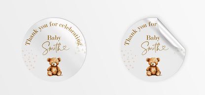 Teddy Party Stickers