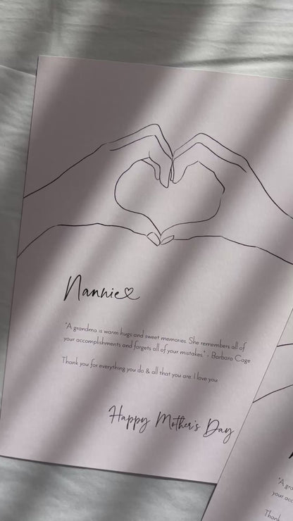 Grandmother (love heart hands)