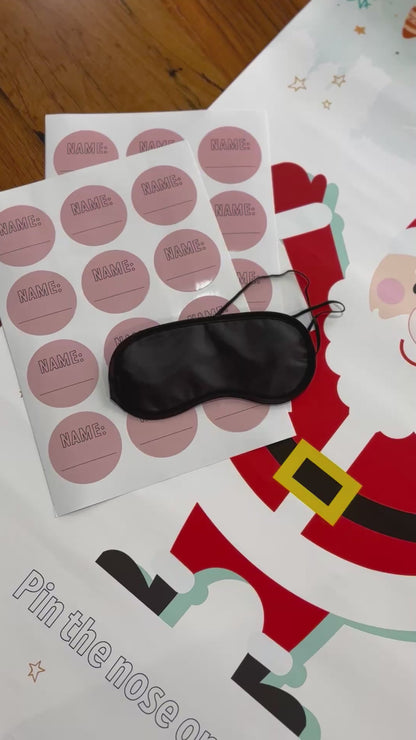 Pin the nose on Santa