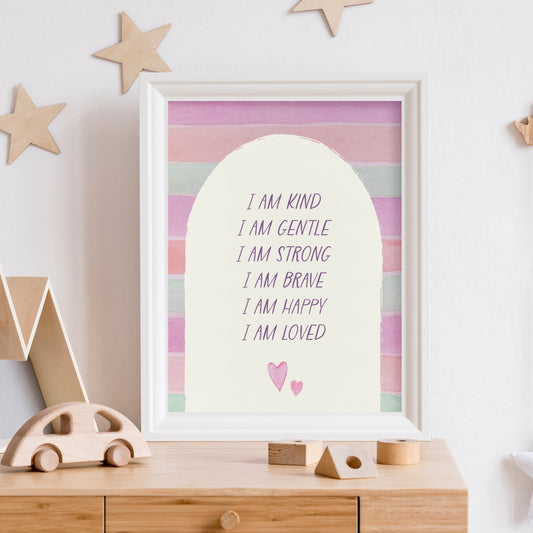 Rainbow Affirmation Print