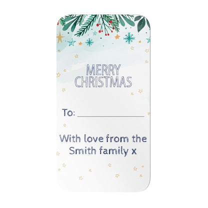 Personalised Christmas gift labels - rectangle