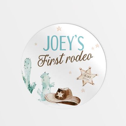 First Rodeo Party Stickers