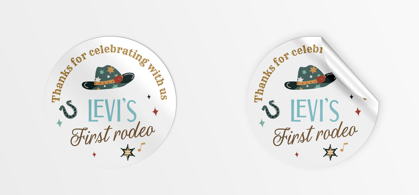 Rodeo Party Stickers