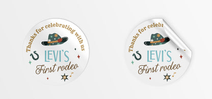 Rodeo Party Stickers