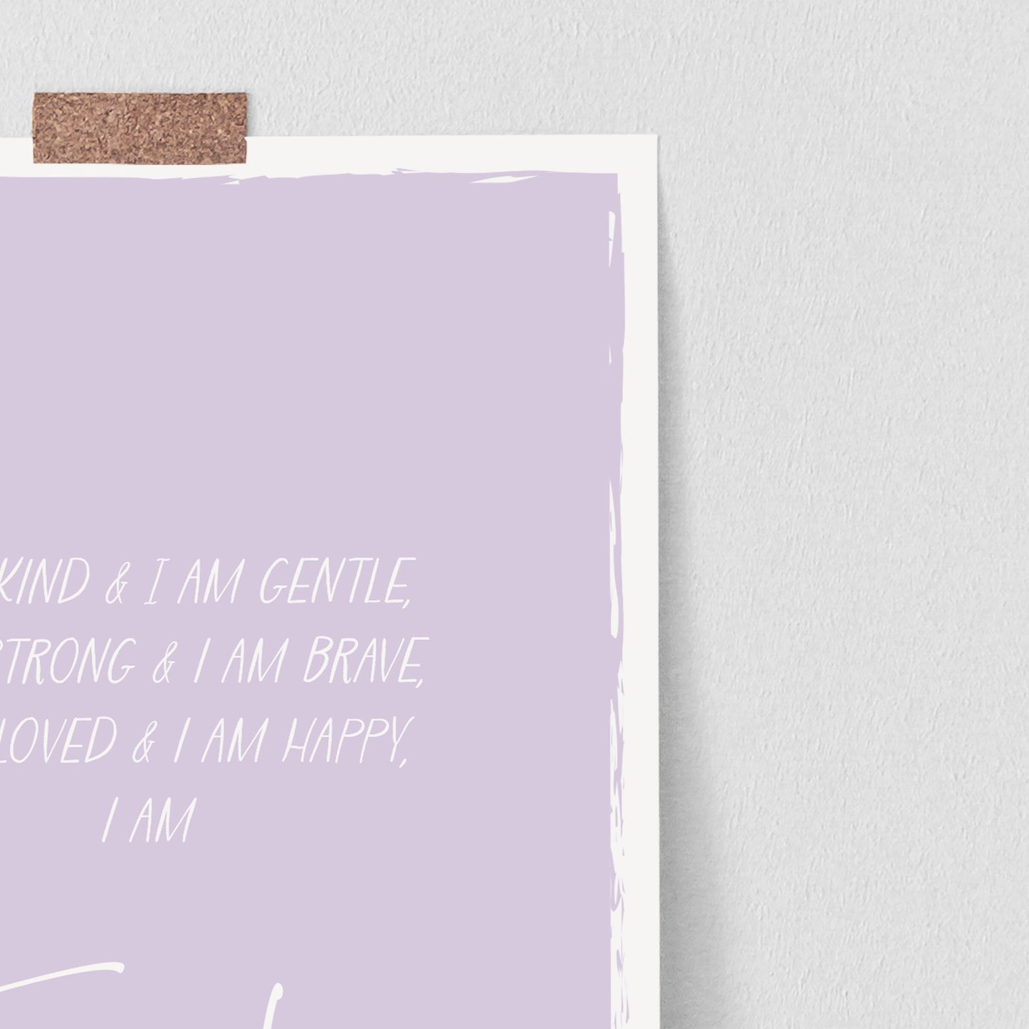 Personalised Affirmation Poster - Lilac