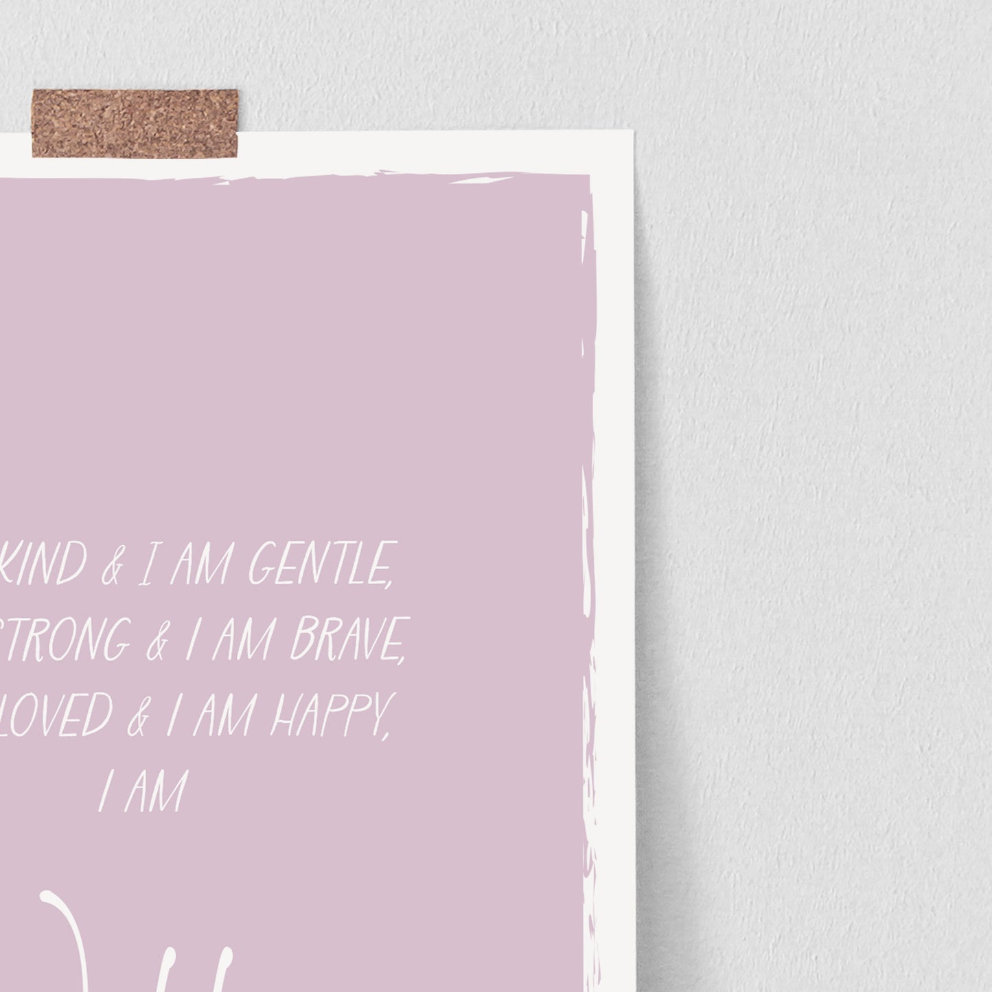 Personalised Affirmation Poster - Pink