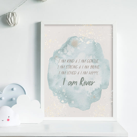 Cloud Affirmation Poster