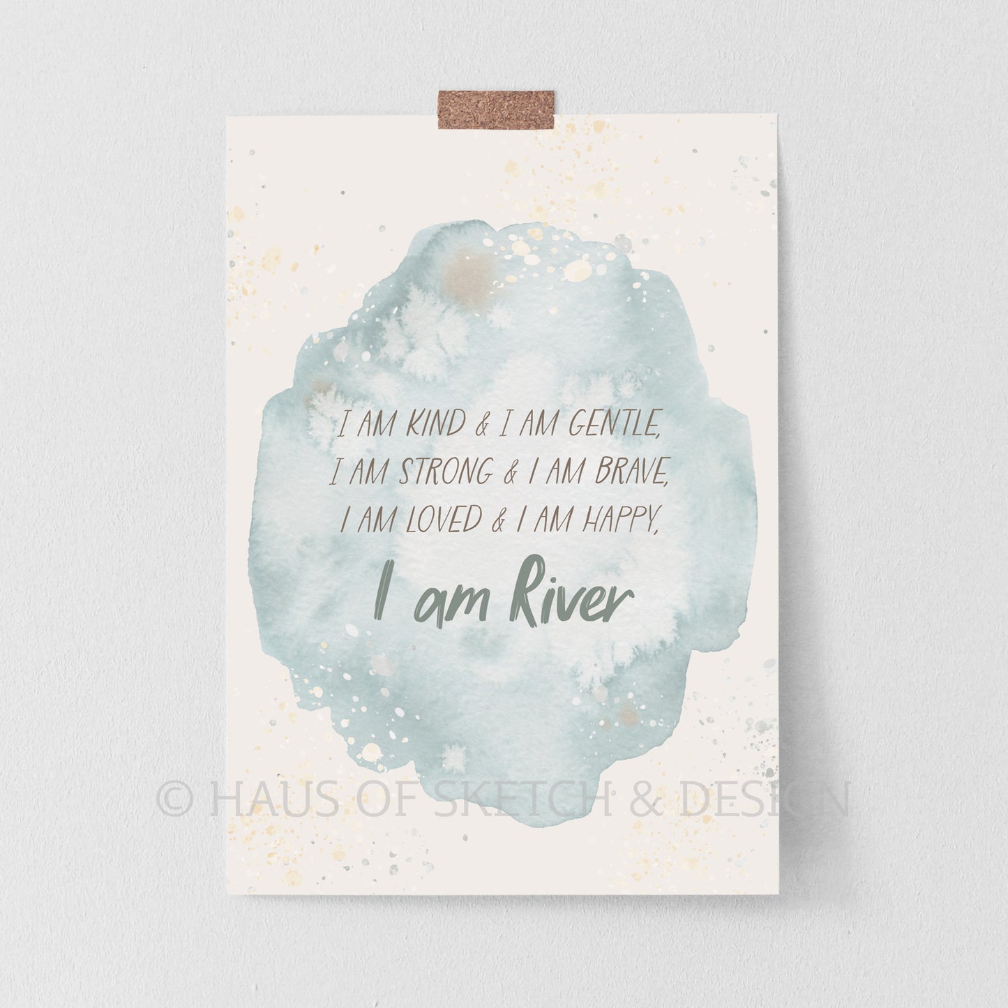 Cloud Affirmation Poster