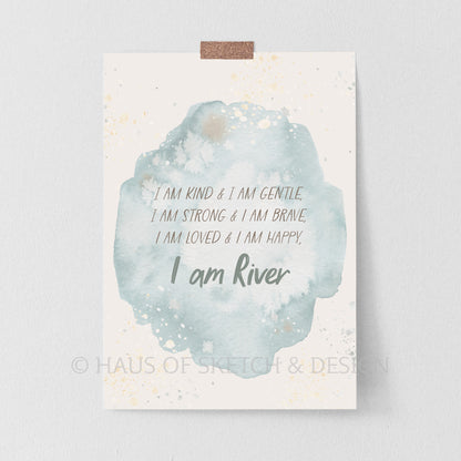 Cloud Affirmation Poster