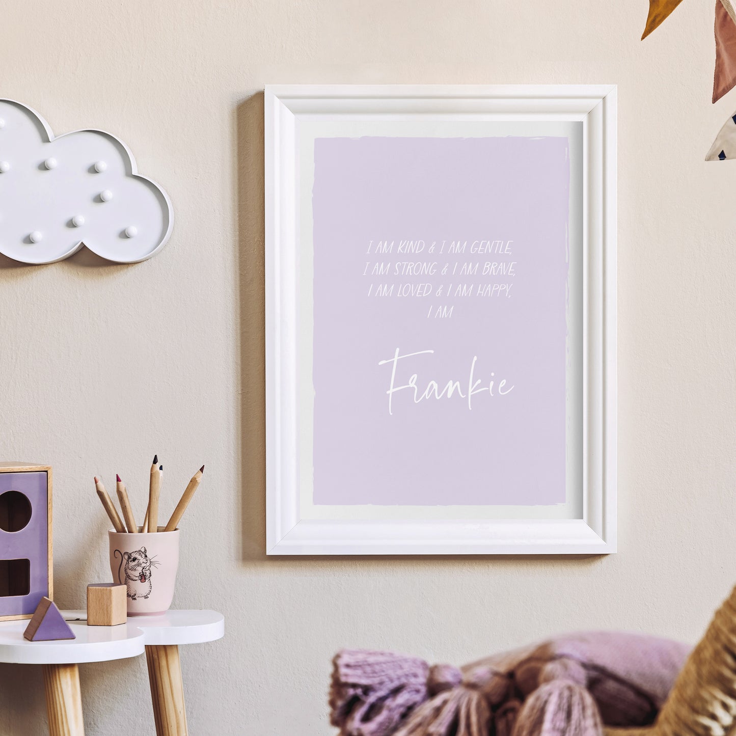 Personalised Affirmation Poster - Lilac